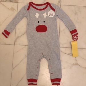 NWT baby 9m Christmas pajama playsuit